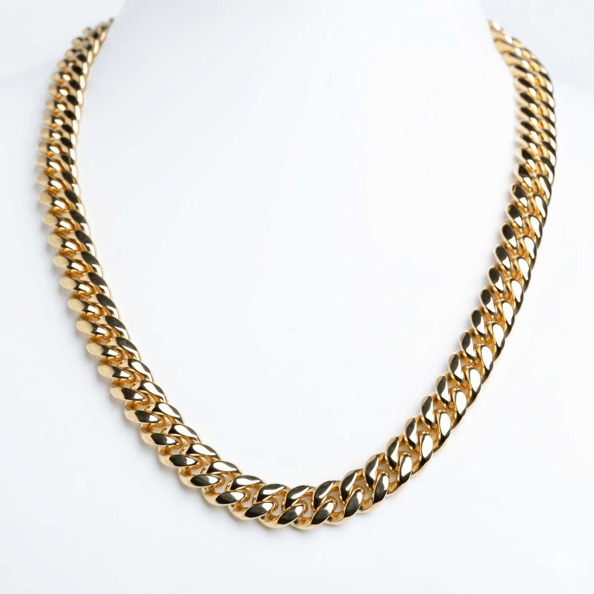 14mm Miami Cuban Link Chain - Gold