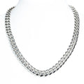14mm Miami Cuban Link Chain - White Gold
