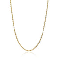 3mm Rope Necklace - Gold