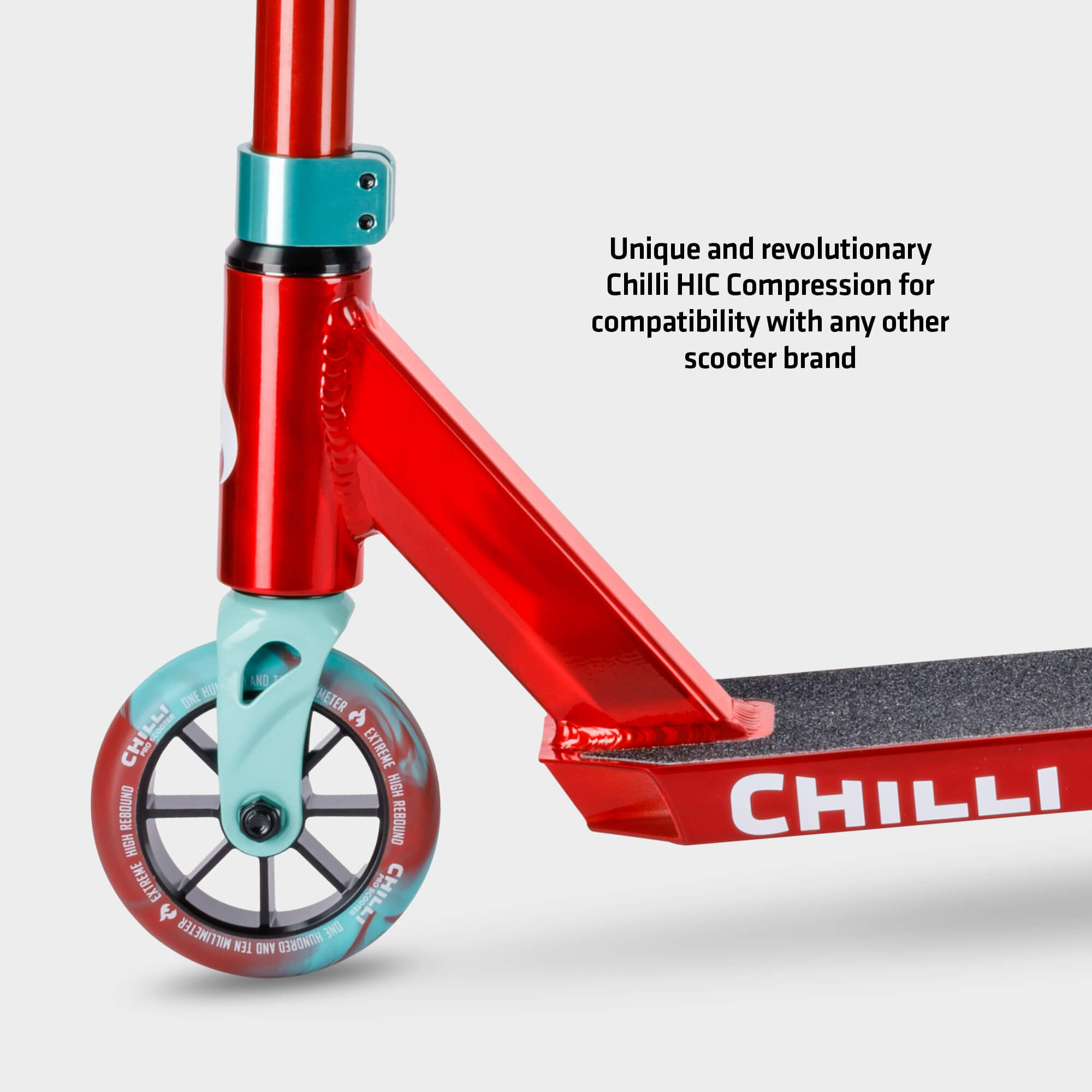 Base Jumpstart Stunt Scooter: Red/Teal
