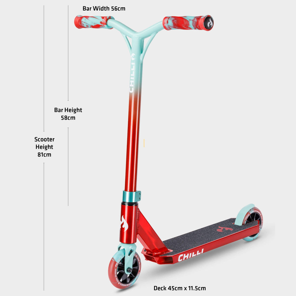 Base Jumpstart Stunt Scooter: Red/Teal