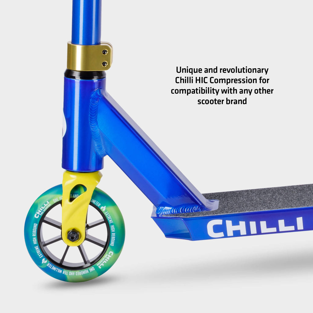 Base S Jumpstart Stunt Scooter: Blue/Yellow