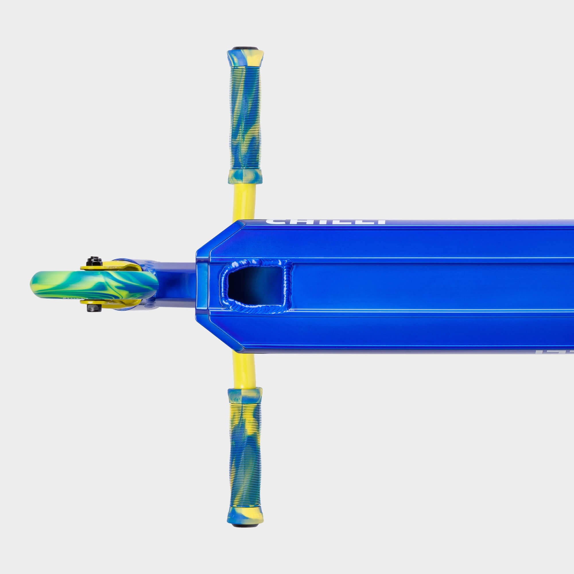 Base S Jumpstart Stunt Scooter: Blue/Yellow