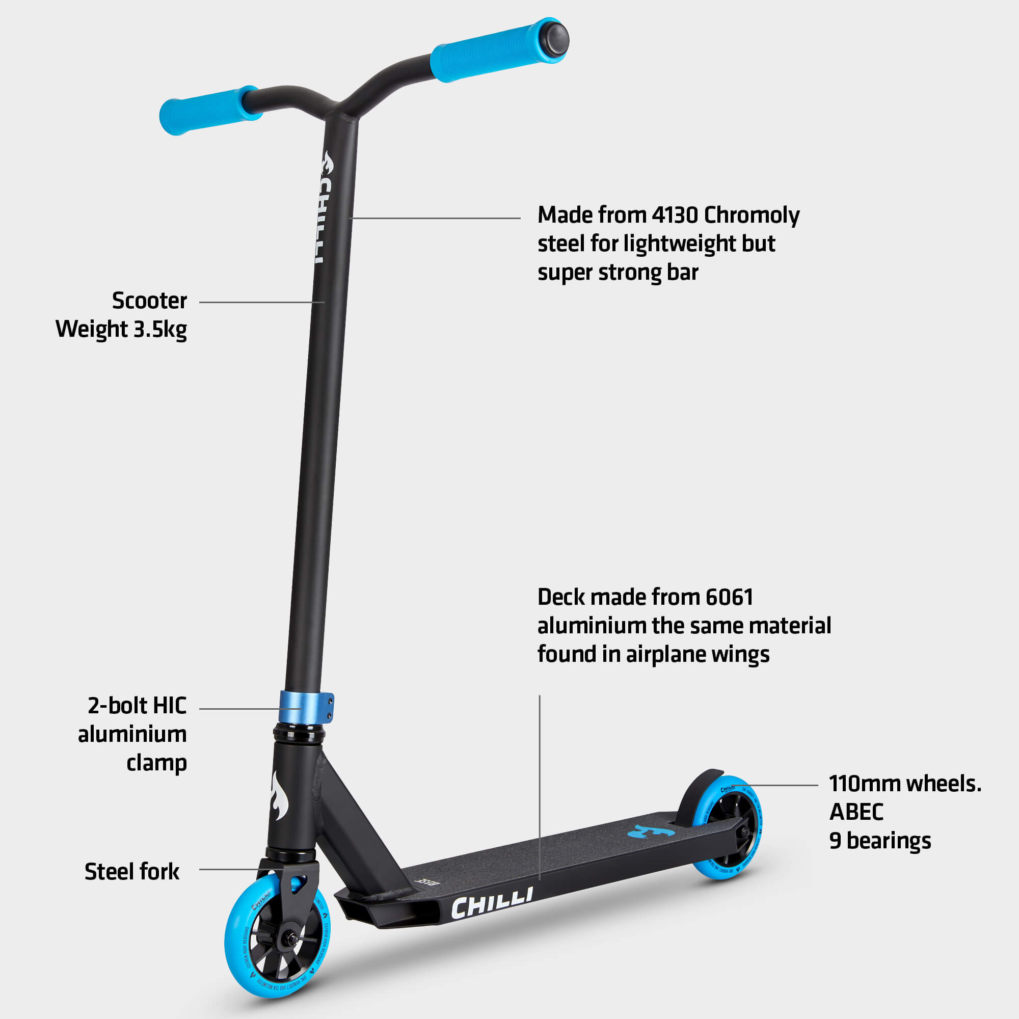 Base Stunt Scooter: Black & Blue