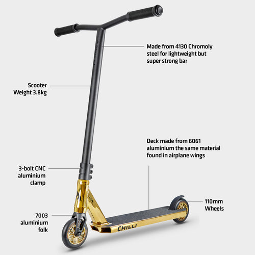 All Star Reaper Stunt Scooter: Gold