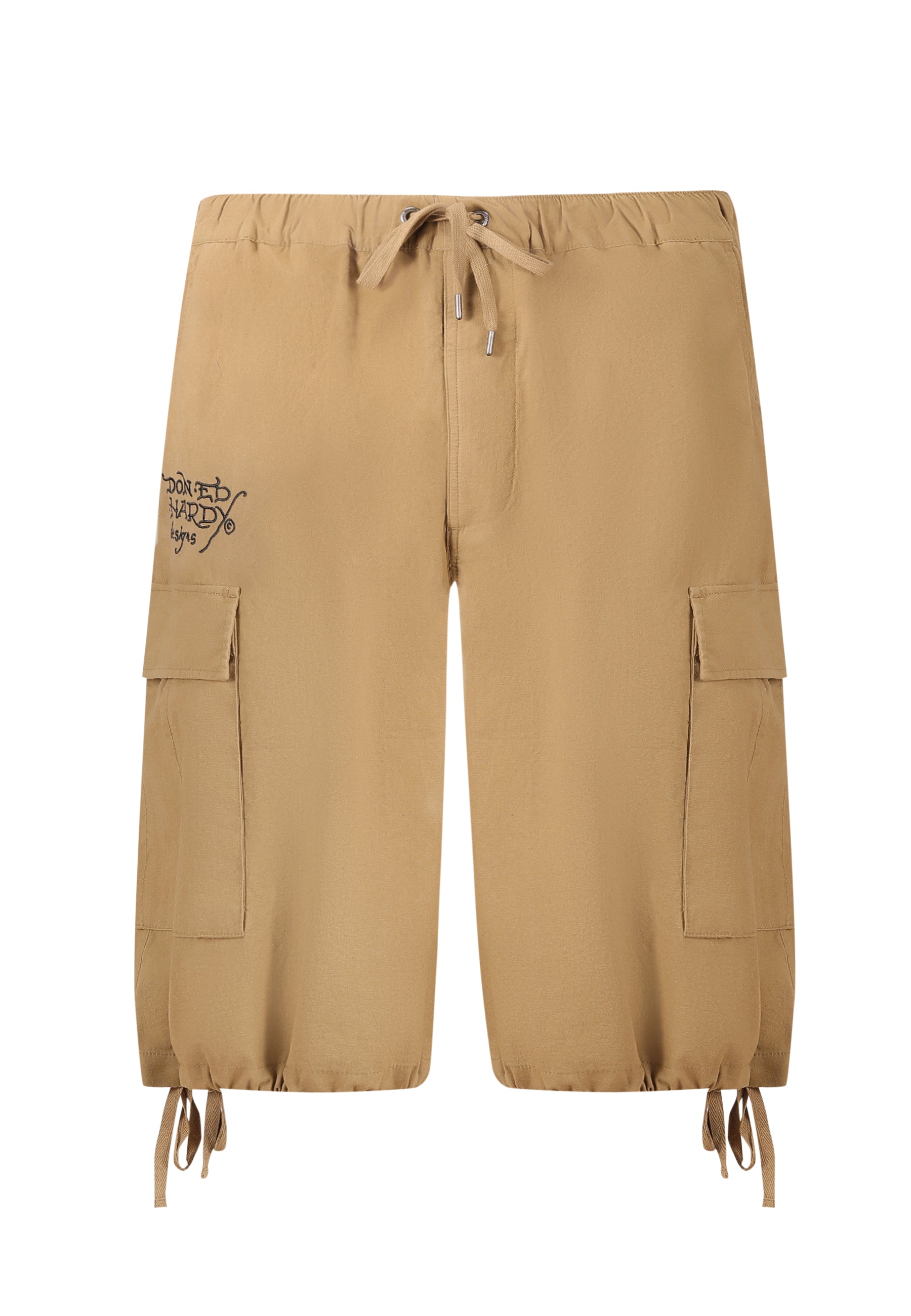 Mens Dragon Crawl Woven Cargo Shorts - Beige