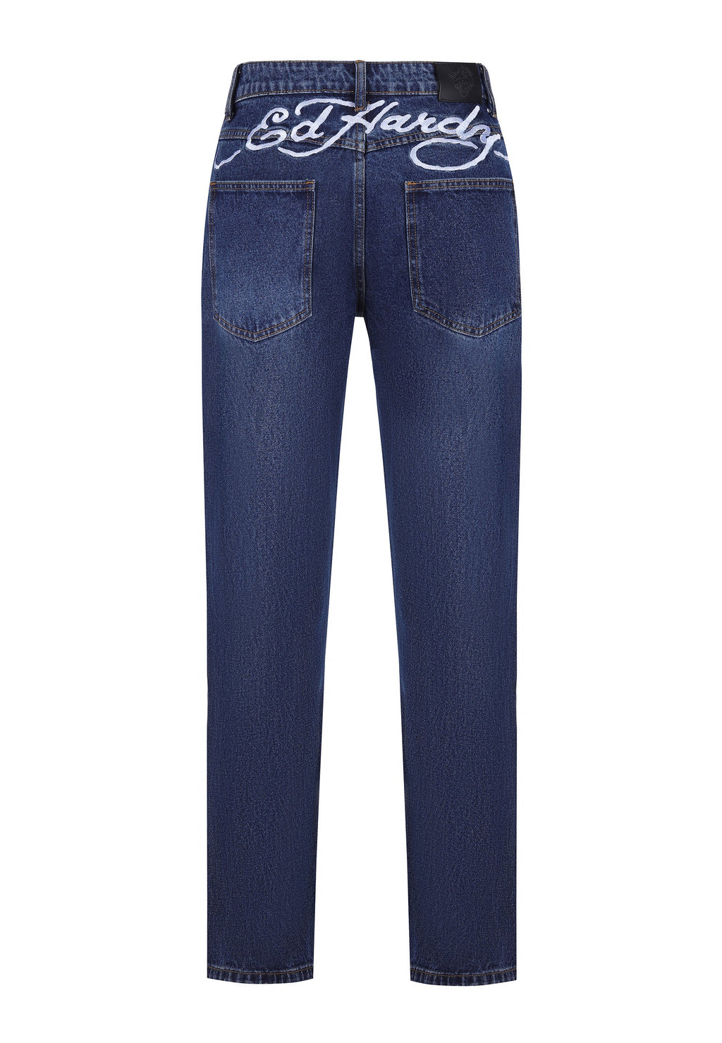 Mens Nyc-Skull Diamante Denim Trousers Jeans - Indigo