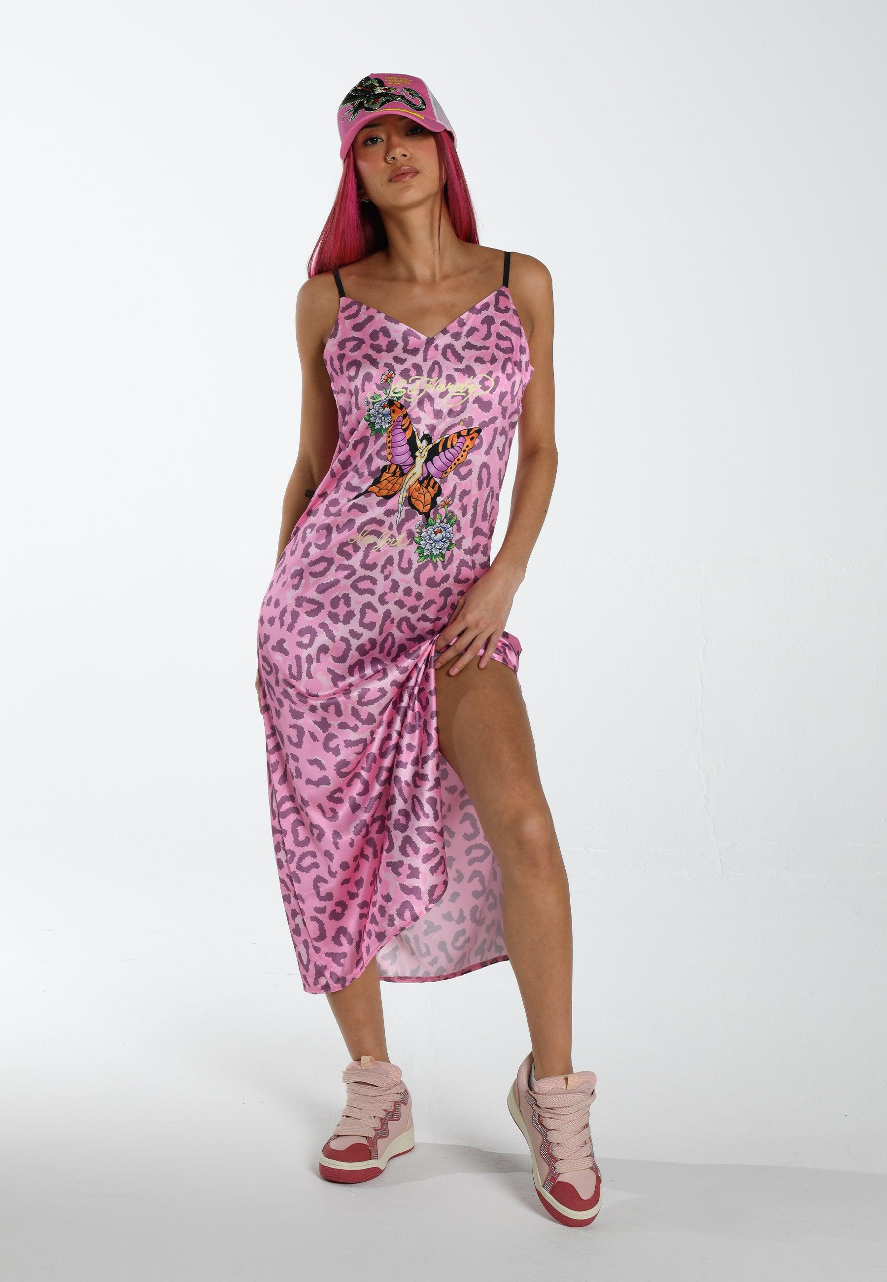 Womens Motherfly Slip Dress - Pink