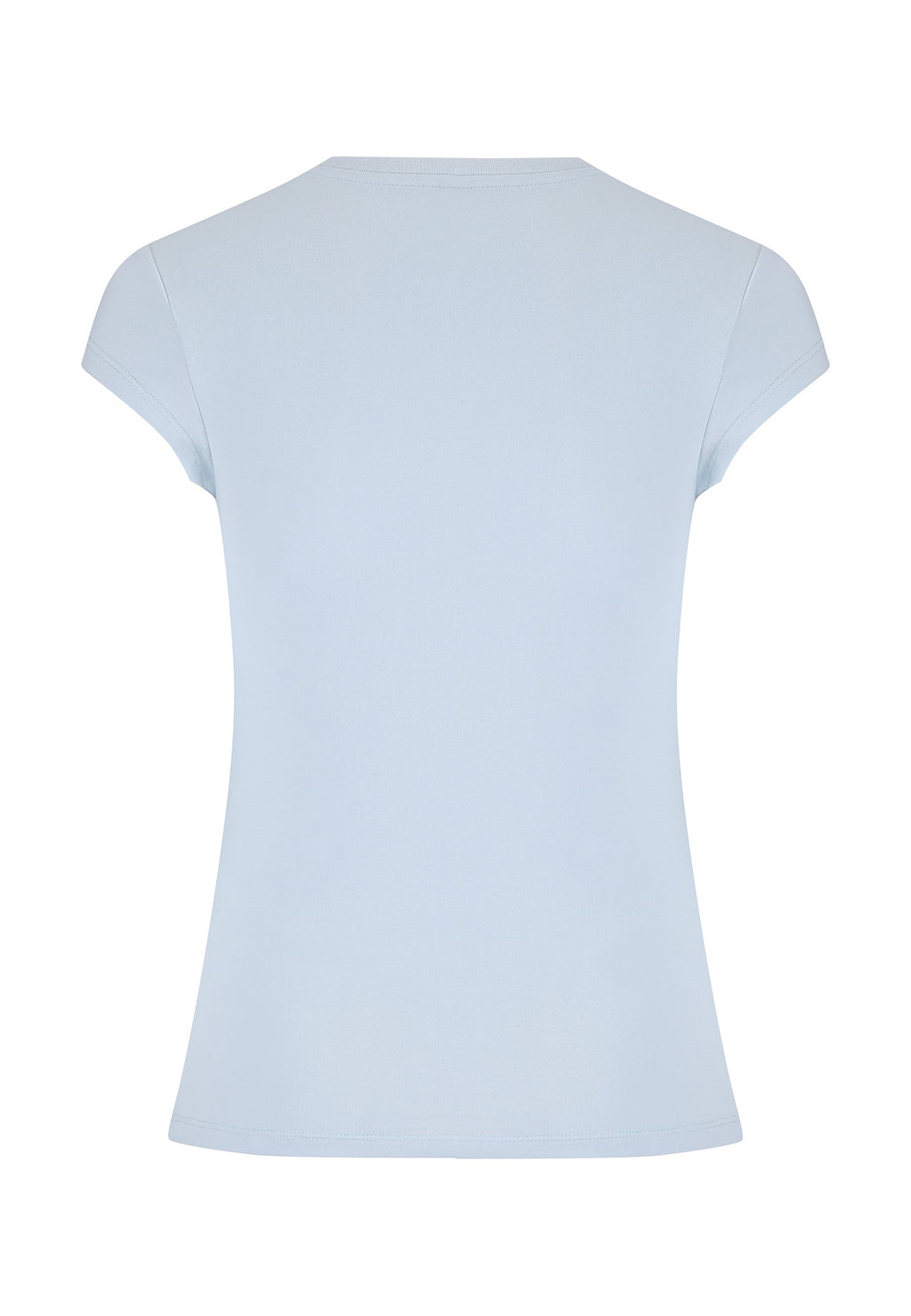 Womens Koi Wave Diamante Cap Sleeve Tshirt Top - Blue