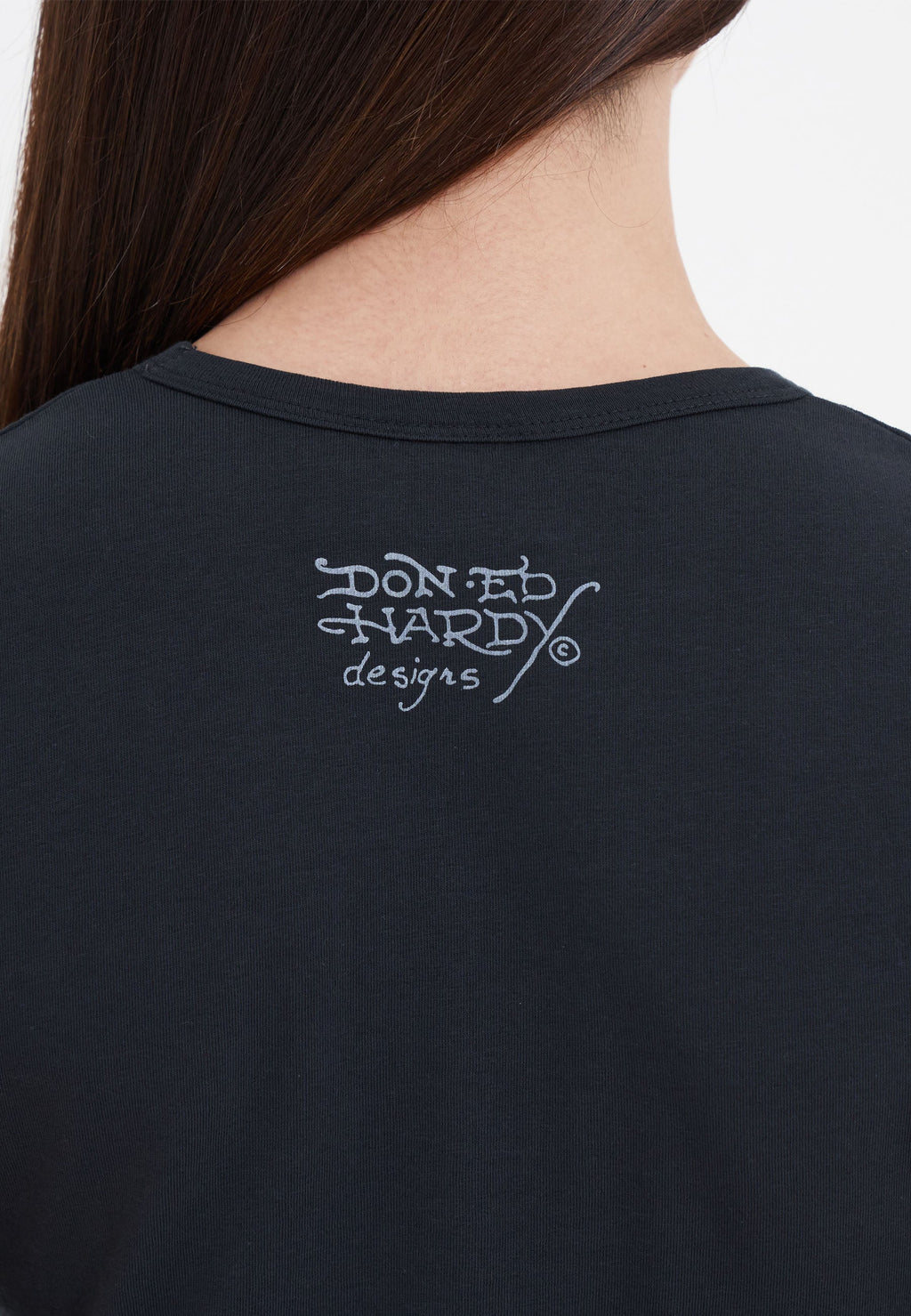Womens New York City Cropped Baby Tshirt Top - Black