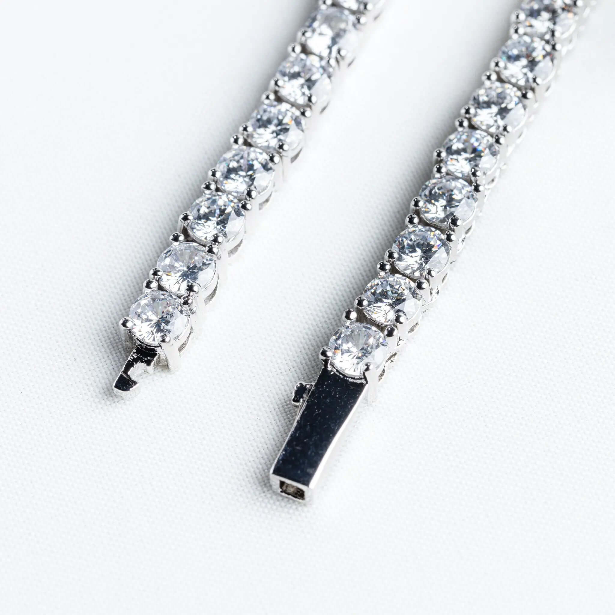 4mm Tennis Necklace - Silver