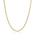 3mm Micro Cuban Link Chain - Gold