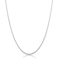 3mm Rope Chain - White Gold
