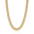 12mm Iced Miami Cuban Link Chain - Gold