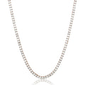 4mm Tennis necklace - Rose Gold