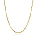 3mm Micro Cuban Link Necklace - Gold