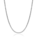 4mm Tennis Necklace - Silver