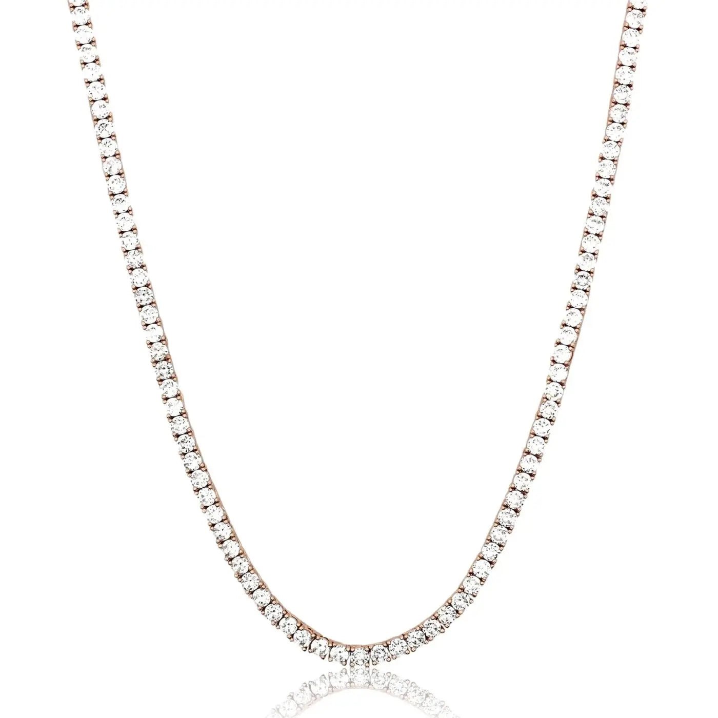 5mm Tennis Chain - Rose Gold