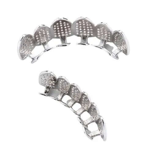 Iced Grillz - White Gold